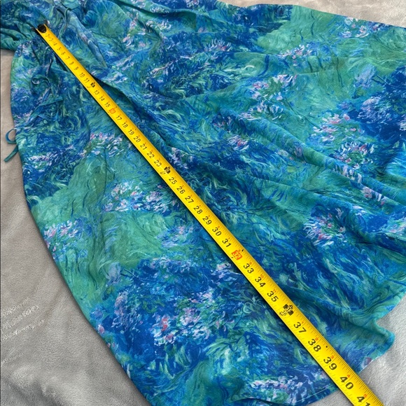 NWOT Blackmilk Monet Agapanthus Sheer Maxi Robe ~ LIMITED Size AU8 US4 - Picture 14 of 16